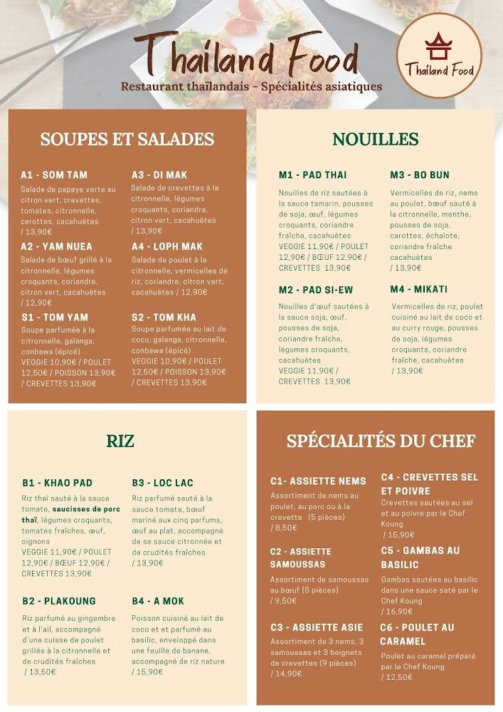 Thailand Food - Menu Image 2